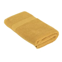 Linge De Bain|Serviette De Bain|TENDANCE Serviette de bain coton (90 x 150 cm) Timeless Jaune moutarde