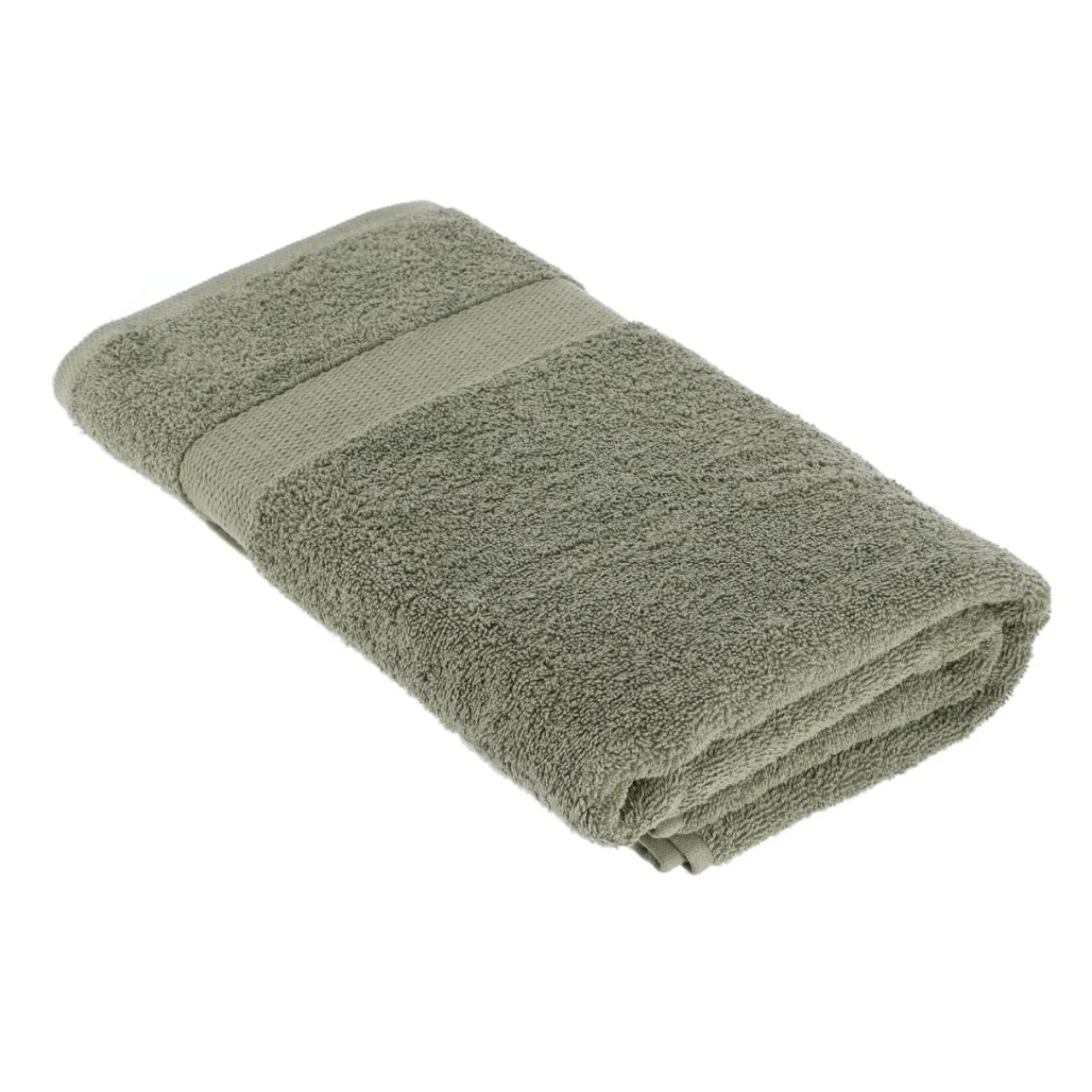 Linge De Bain|Serviette De Bain|TENDANCE Serviette de bain coton (90 x 150 cm) Timeless Vert kaki