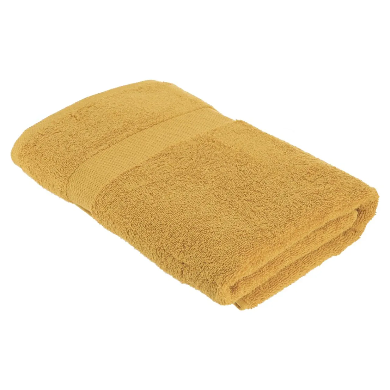 Linge De Bain|Serviette De Bain|TENDANCE Serviette de bain coton (70 x 130 cm) Timeless Jaune moutarde