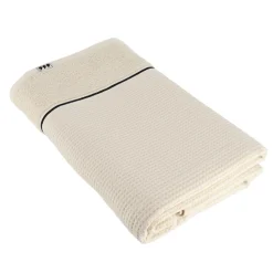 Linge De Bain|Serviette De Bain|TENDANCE Serviette de bain coton nid d'abeille (90 x 150 cm) Japandi Beige
