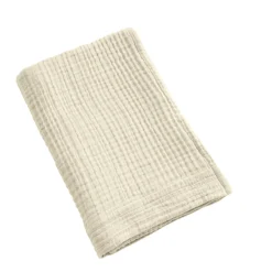Linge De Bain|Serviette De Bain|EMINZA Serviette de bain gaze de coton (50 x 90 cm) Gaïa pampa Beige