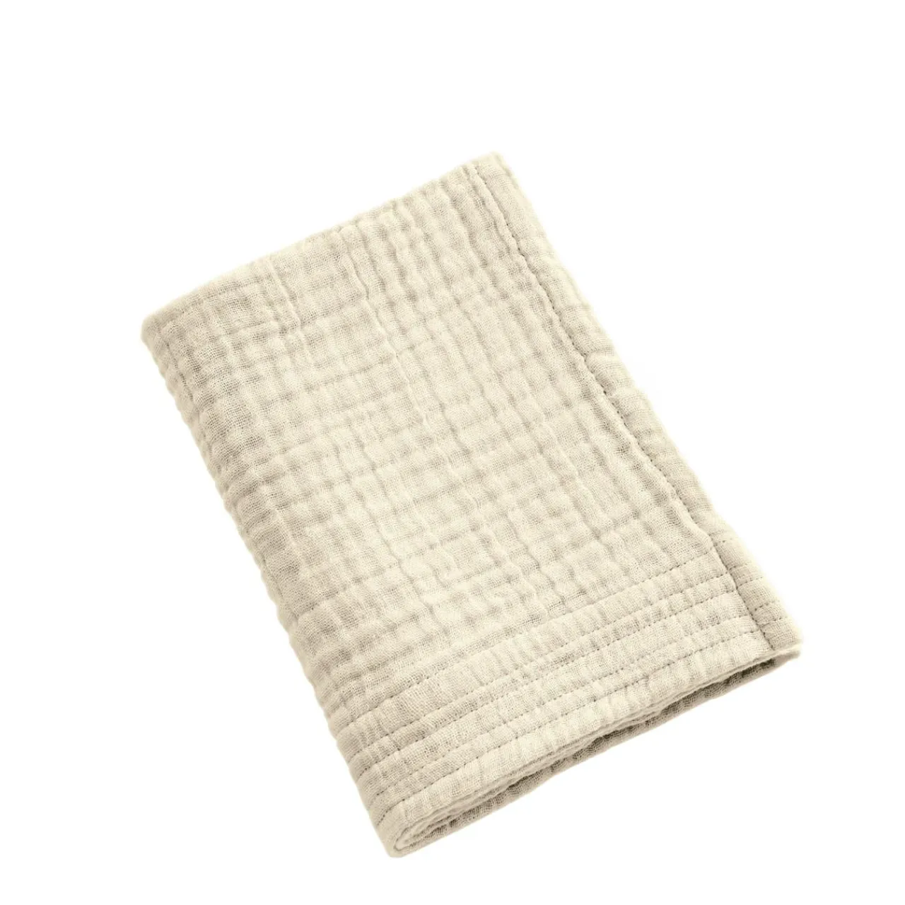 Linge De Bain|Serviette De Bain|EMINZA Serviette de bain gaze de coton (30 x 50 cm) Gaïa pampa Beige