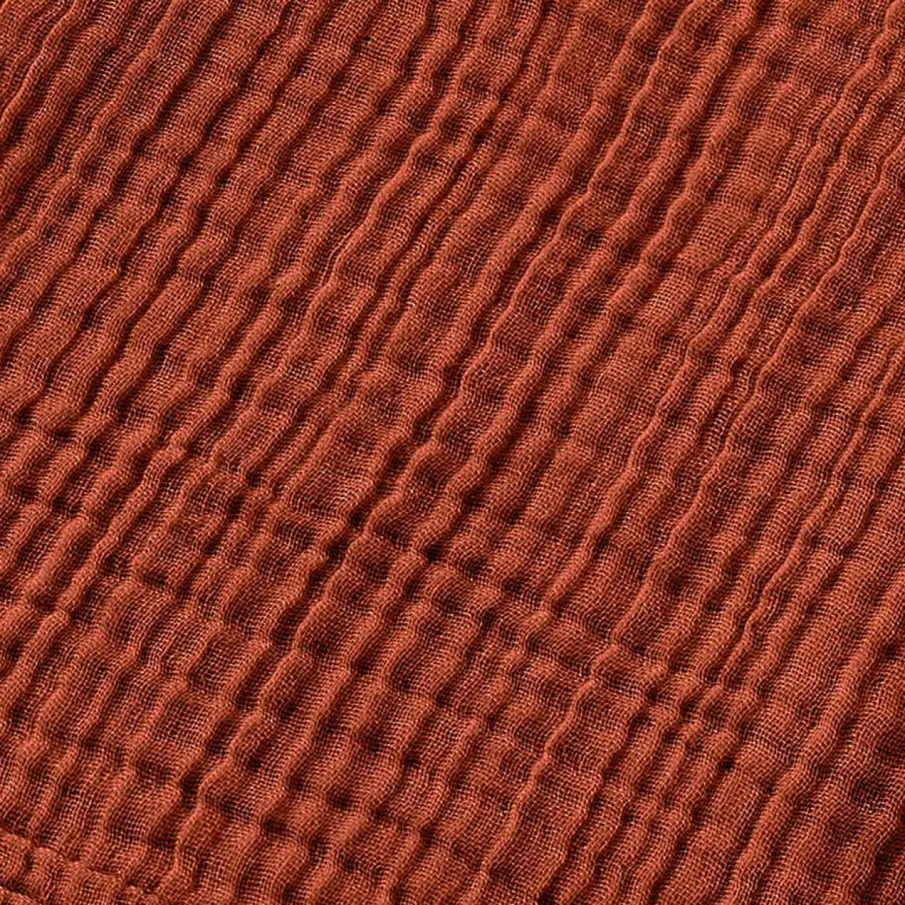 Linge De Bain|Serviette De Bain|EMINZA Serviette de bain gaze de coton (30 x 50 cm) Gaïa Terracotta