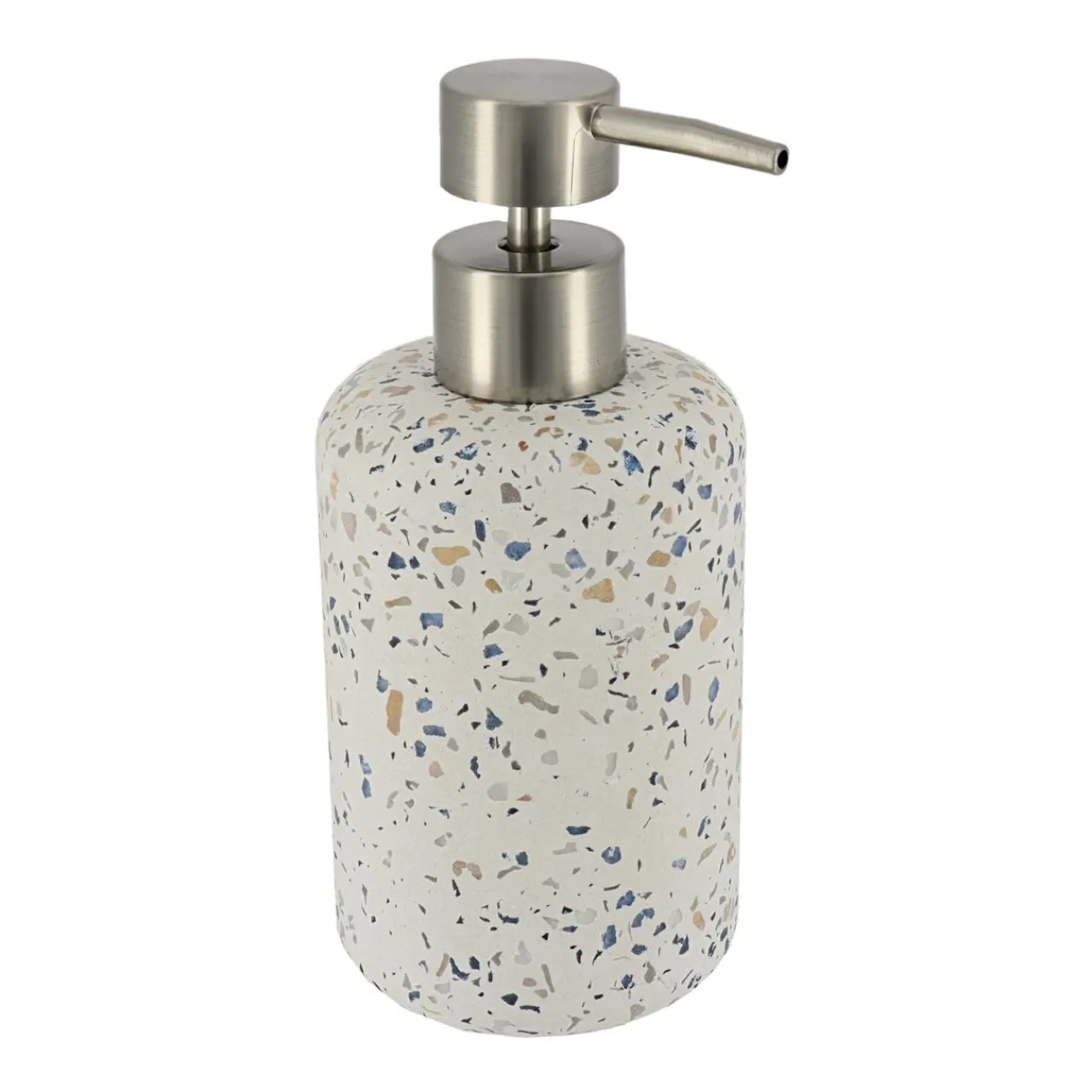 Accessoire Salle De Bain|TENDANCE Set d'accessoires salle de bain ciment Terrazzo Blanc