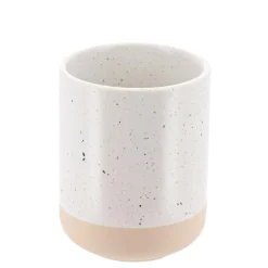 Accessoire Salle De Bain|TENDANCE Set d'accessoires salle de bain grès moucheté Pietra Beige