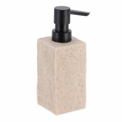 Accessoire Salle De Bain|TENDANCE Set d'accessoires salle de bain Effet Pierre Naturel Beige