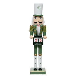 Père Noël, Animaux Et Personnage|KAEMINGK Soldat Casse-noisette en bois (H38 cm) Henri et Calendrier Vert