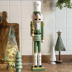 Père Noël, Animaux Et Personnage|KAEMINGK Soldat Casse-noisette en bois (H50 cm) Viktor Vert