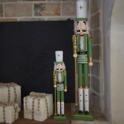 Père Noël, Animaux Et Personnage|KAEMINGK Soldat Casse-noisette en bois (H50 cm) Viktor Vert