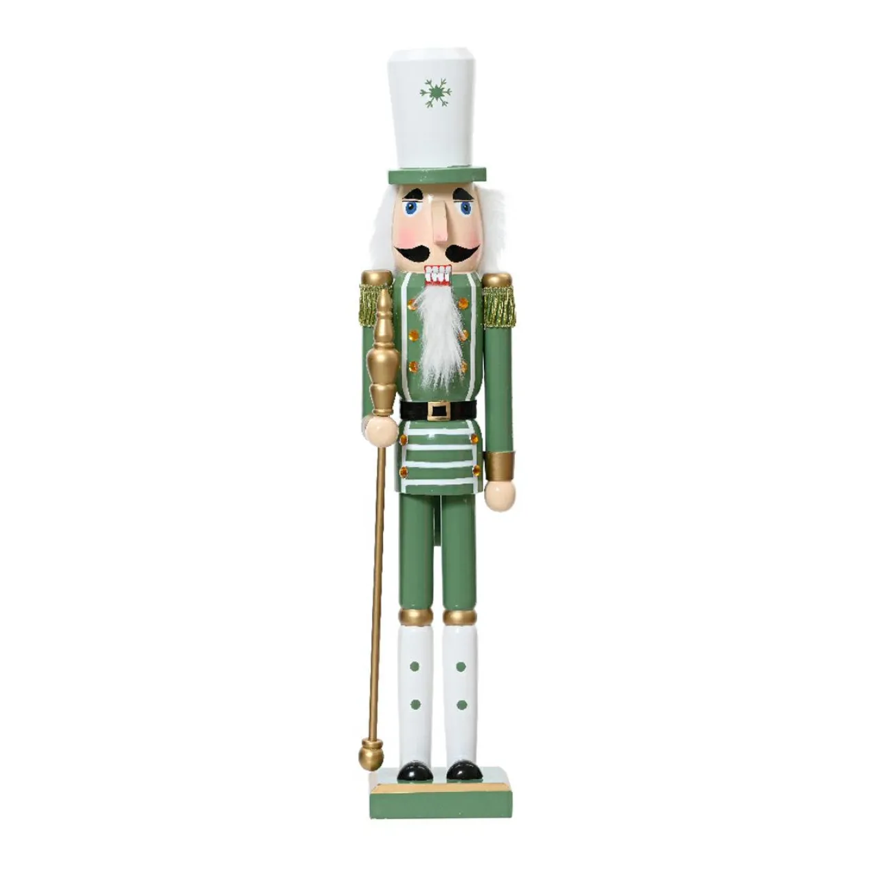 Père Noël, Animaux Et Personnage|KAEMINGK Soldat Casse-noisette en bois (H92 cm) Viktor Vert