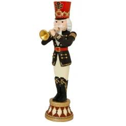 Personnage, Objet Grand Format|Père Noël, Animaux Et Personnage|EMINZA Soldat casse-noisette Géant (H195 cm) Evariste le trompettiste Noir