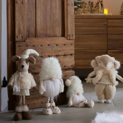 Père Noël, Animaux Et Personnage|KAEMINGK Souris debout (H60 cm) Mazette douceur Beige