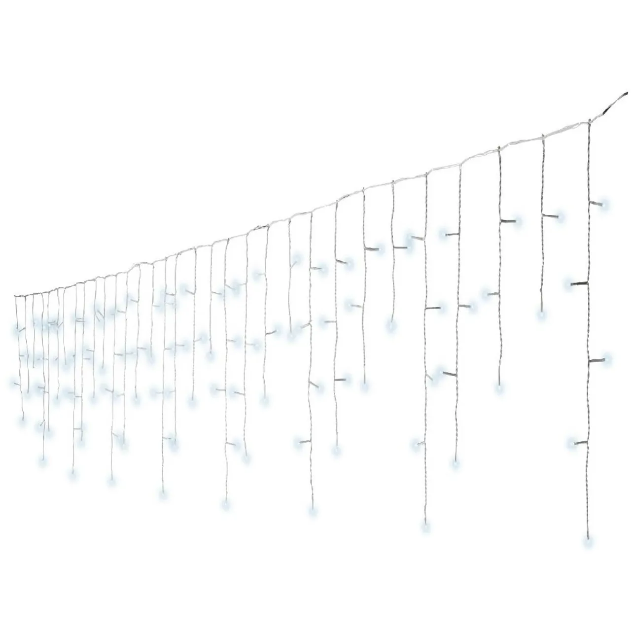 Guirlande Lumineuse|EMINZA Stalactite lumineuse 20 m 490 LED câble blanc Stars Blanc froid Blanc Froid - câble blanc