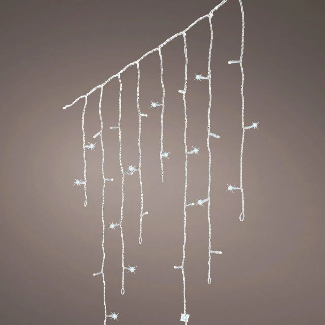 Guirlande Lumineuse|EMINZA Stalactite lumineuse 11,80 m 480 LED câble transparent Stars Blanc froid Blanc Froid - câble transparent