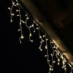 Guirlande Lumineuse|EMINZA Stalactite lumineuse 20 m 490 LED câble blanc Stars Blanc chaud Blanc Chaud - câble blanc