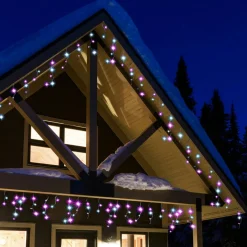 Guirlande Lumineuse|KOOPMAN Stalactite lumineuse Digitale L6 m 172 LED Multicolore