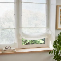 Store|EMINZA Store bateau passe tringle (45 x 180 cm) Luca Blanc