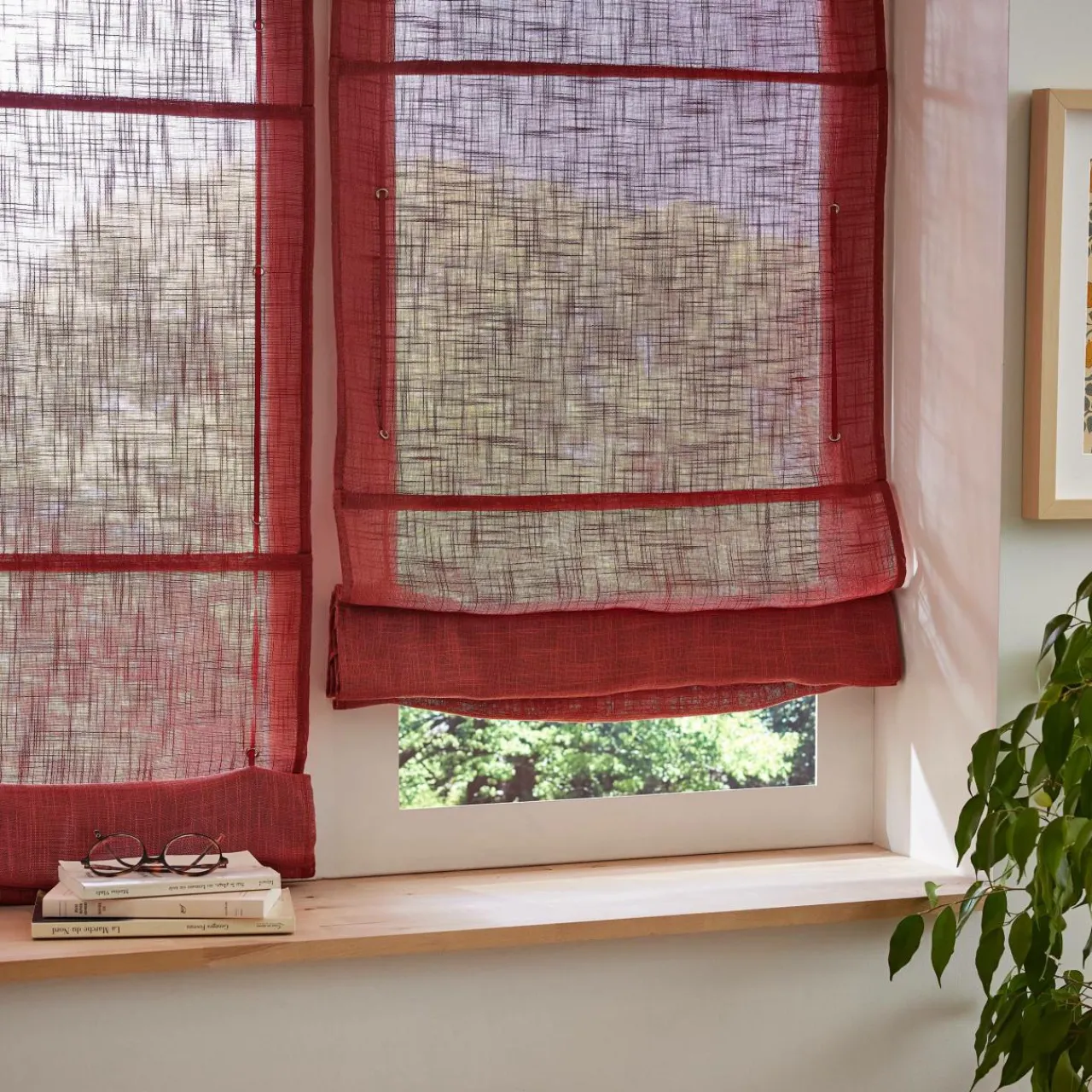 Store|EMINZA Store bateau passe tringle (60 x 180 cm) Robin Terracotta