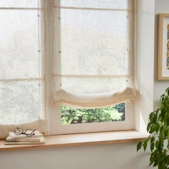 Store|EMINZA Store bateau passe tringle (45 x 180 cm) Luca Beige