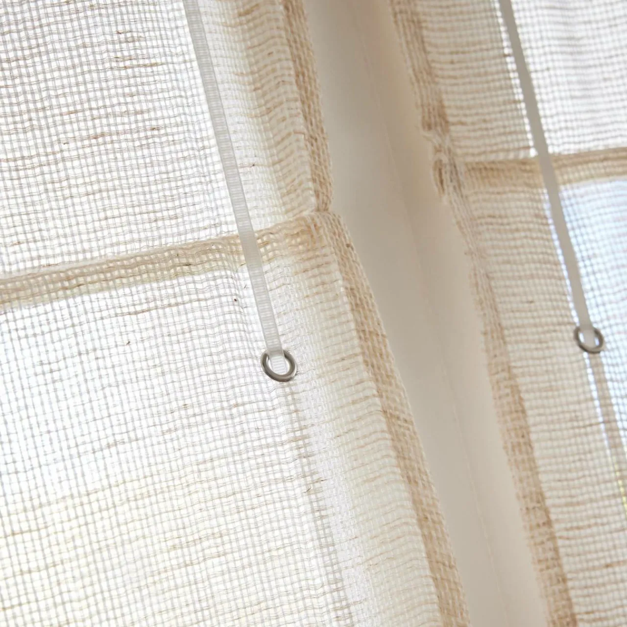 Store|EMINZA Store bateau passe tringle (45 x 180 cm) Luca Beige