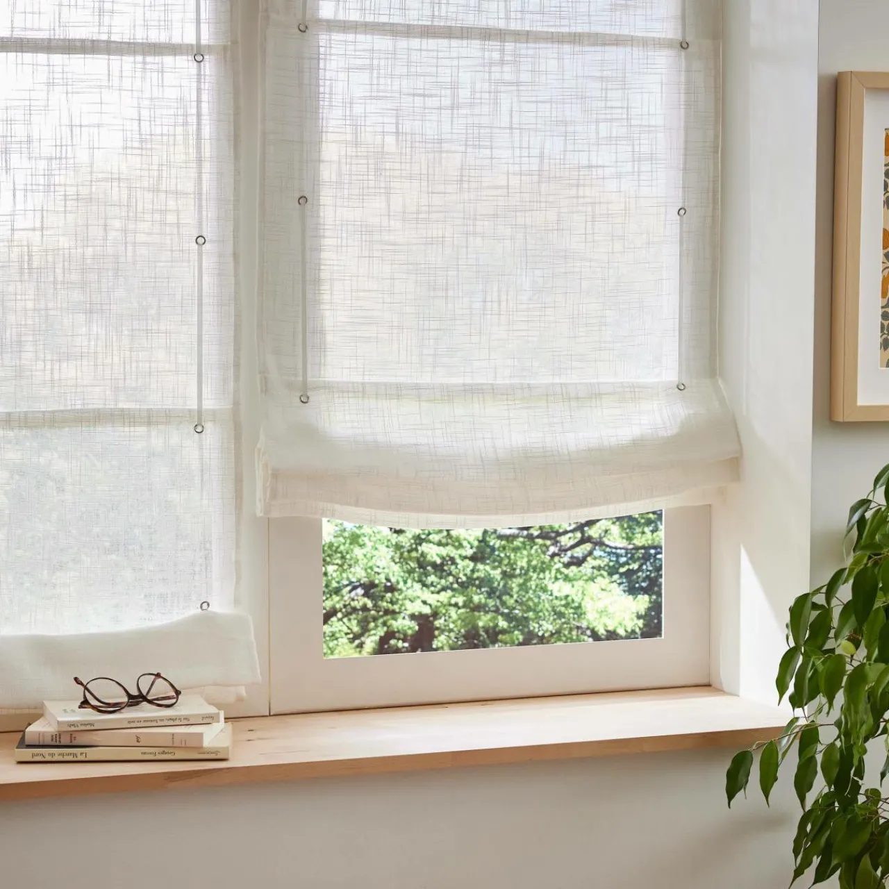 Store|EMINZA Store bateau passe tringle (60 x 180 cm) Robin Blanc