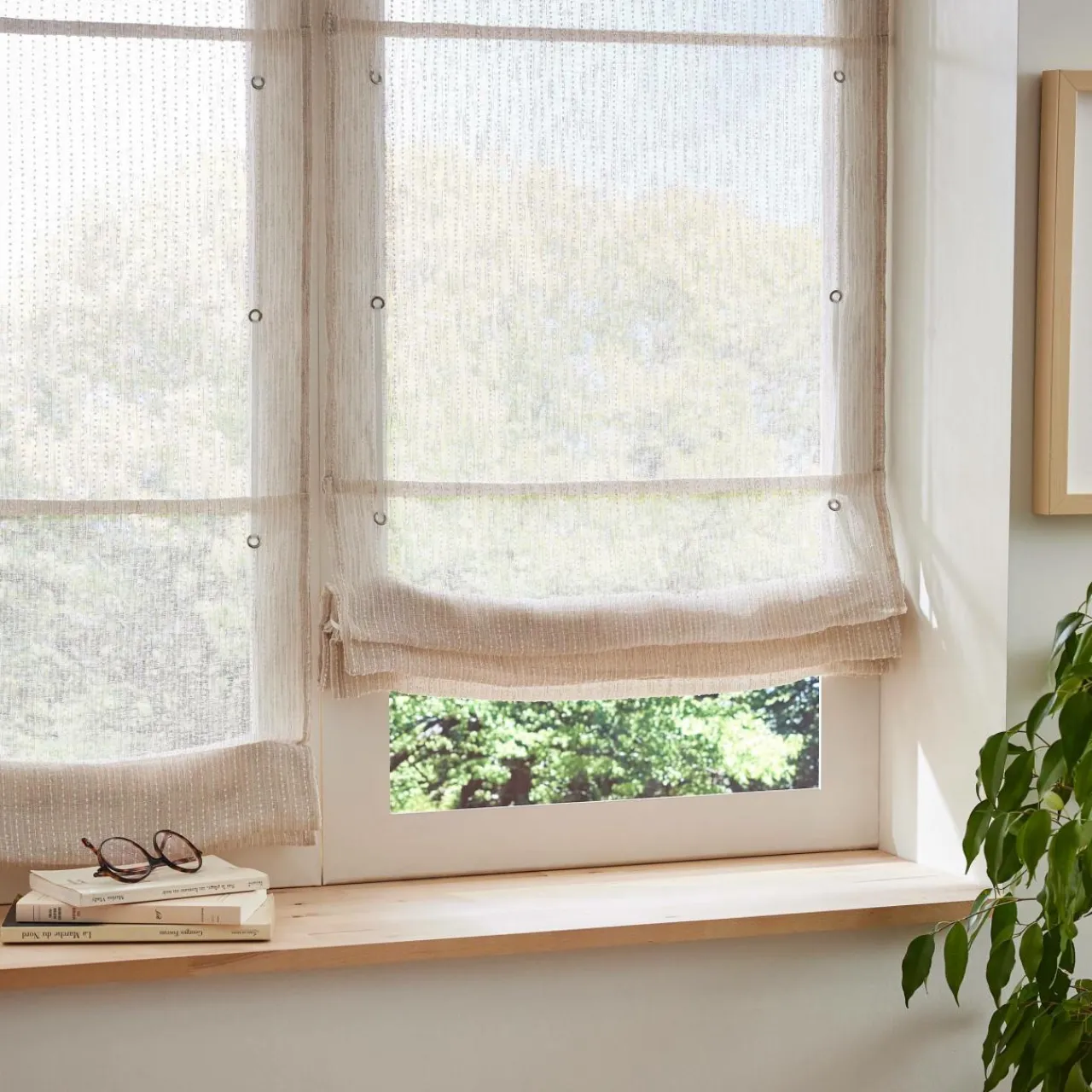 Store|EMINZA Store bateau passe tringle (60 x 180 cm) Arthur Beige