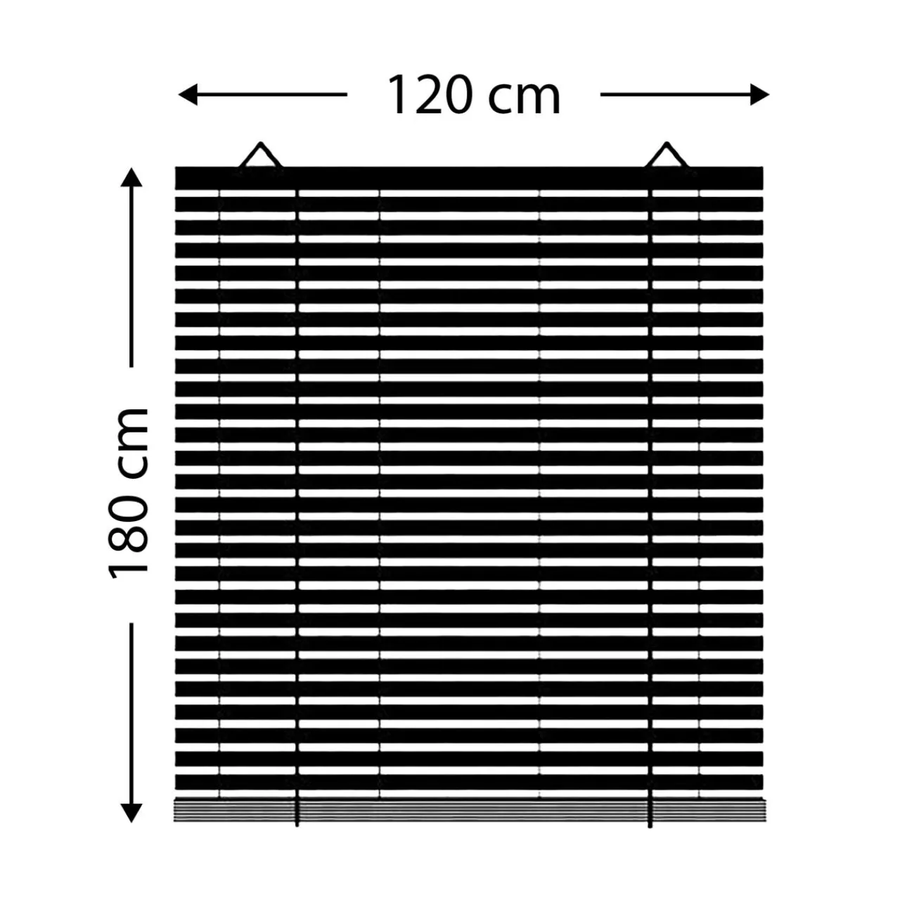 Store|LUANCE Store enrouleur à baguettes (120 x 180 cm) Bambou Marron