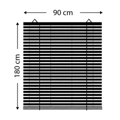 Store|LUANCE Store enrouleur à baguettes (90 x 180 cm) Bambou Gris