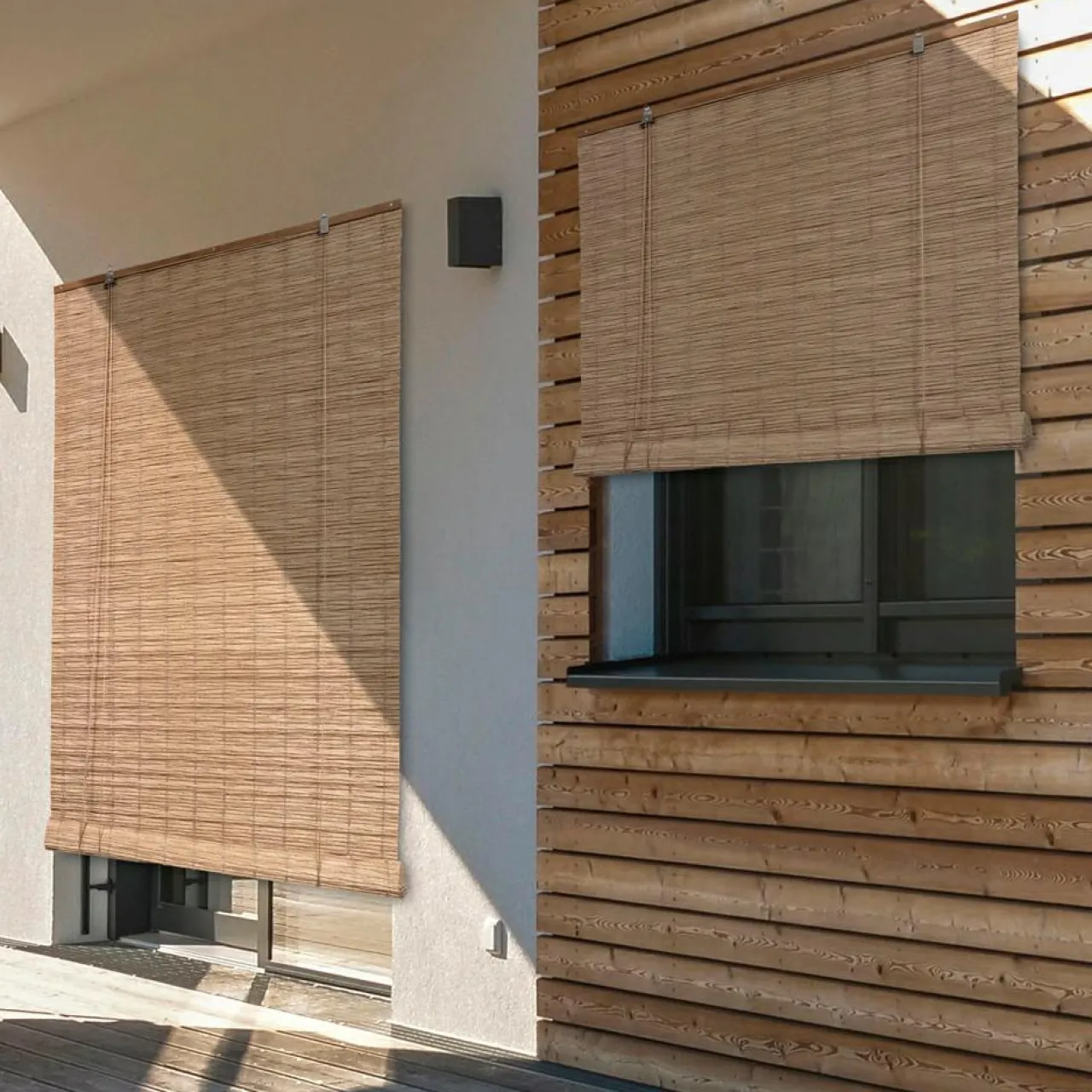 Store|LUANCE Store enrouleur extérieur effet rotin (90 x 180 cm) Tanoa Beige