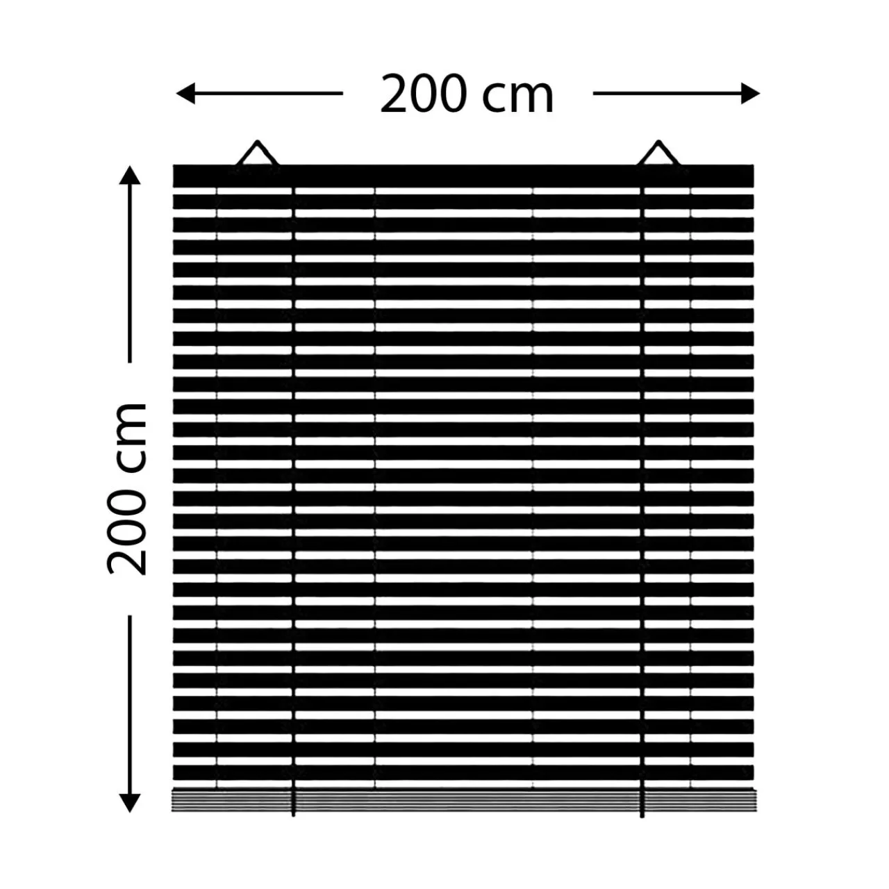 Store|LUANCE Store enrouleur extérieur effet rotin (200 x 200 cm) Tanoa Blanc