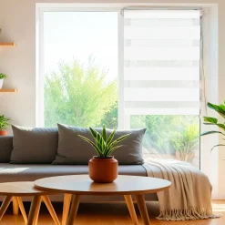 Store|LUANCE Store enrouleur Jour / Nuit (45 x 250 cm) Blanc