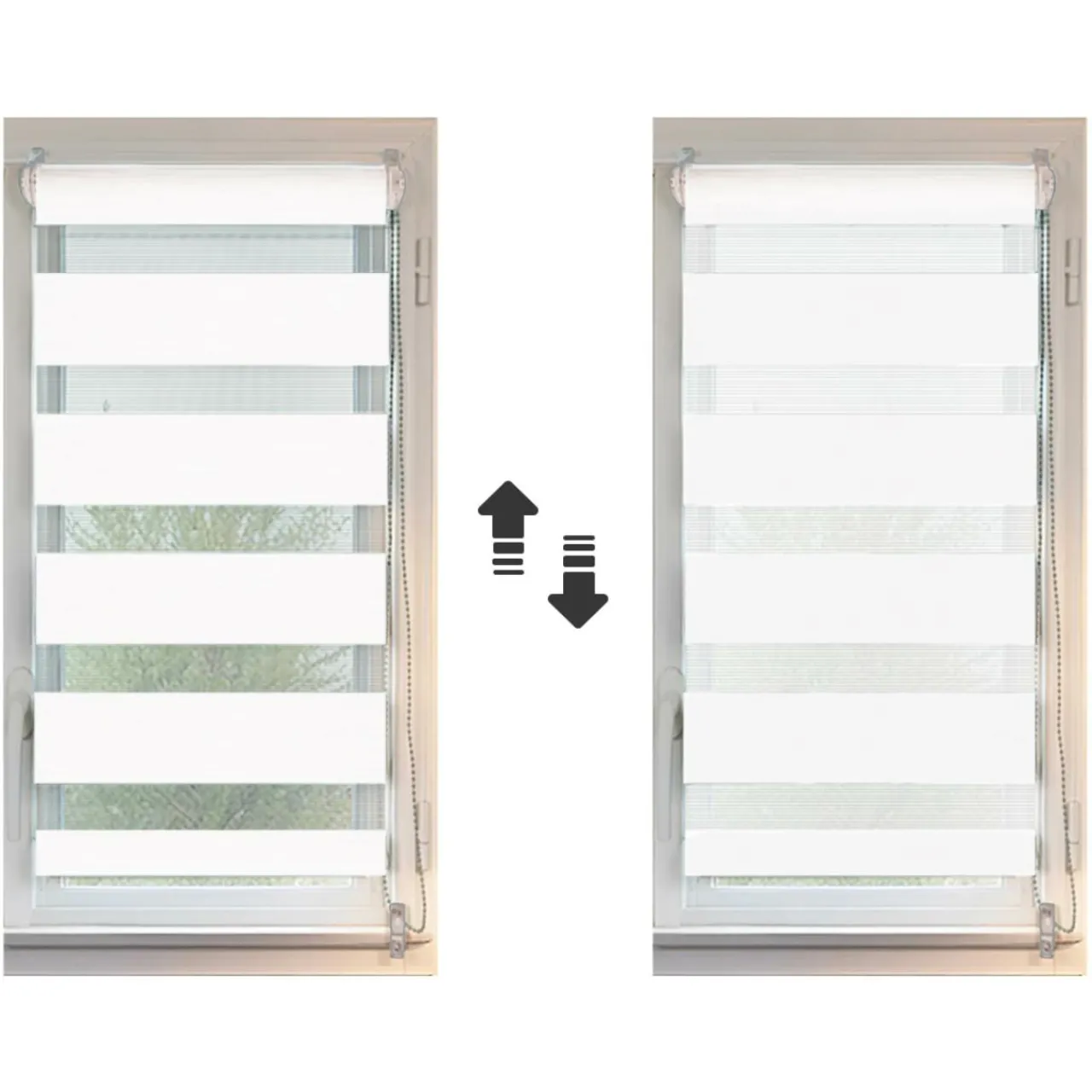 Store|LUANCE Store enrouleur Jour / Nuit (45 x 250 cm) Blanc