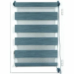 Store|LUANCE Store enrouleur Jour / Nuit (45 x 90 cm) chiné Bleu