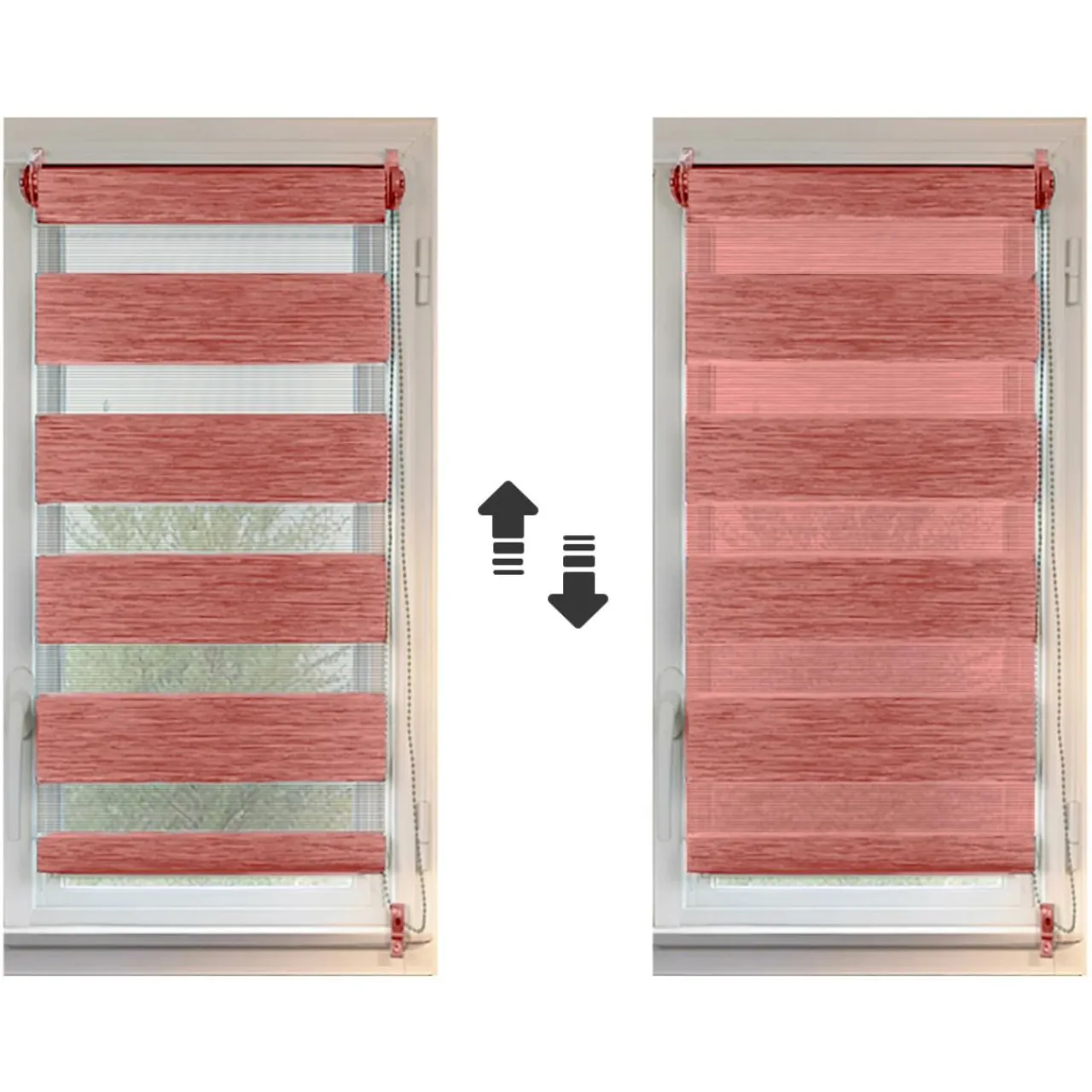 Store|LUANCE Store enrouleur Jour / Nuit (75 x 180 cm) Terracotta