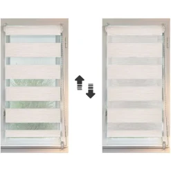 Store|LUANCE Store enrouleur Jour / Nuit (45 x 250 cm) Beige chiné