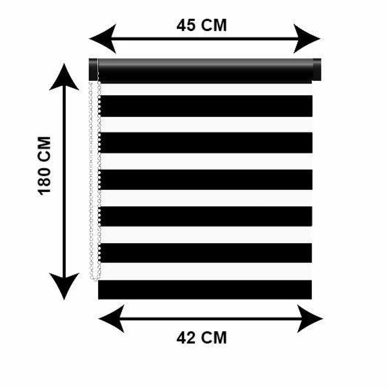 Store|LUANCE Store enrouleur Jour / Nuit (45 x H180 cm) Beige chiné