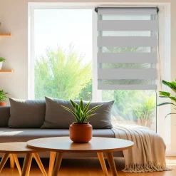 Store|LUANCE Store enrouleur Jour / Nuit (45 x 180 cm) Gris clair