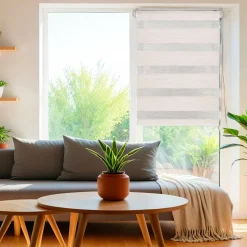 Store|LUANCE Store enrouleur Jour / Nuit (75 x 250 cm) Beige chiné