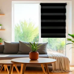 Store|LUANCE Store enrouleur Jour / Nuit (60 x 180 cm) Noir