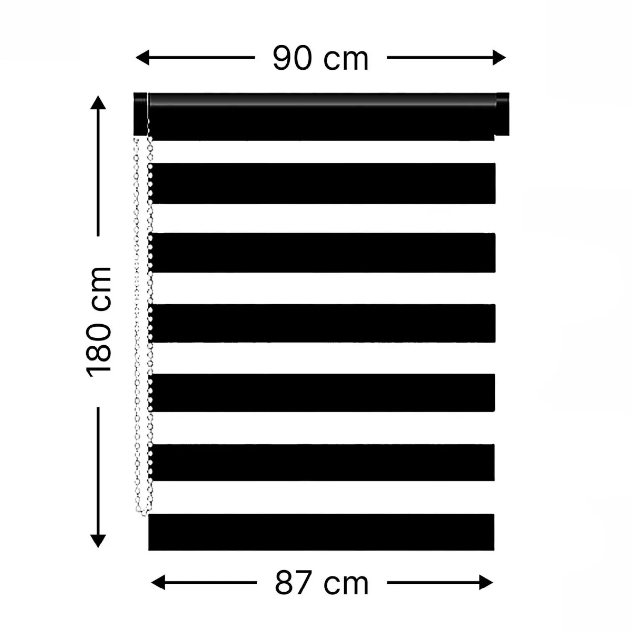 Store|LUANCE Store enrouleur Jour / Nuit (90 x 180 cm) Blanc