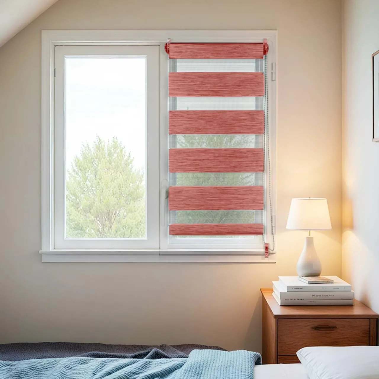 Store|LUANCE Store enrouleur Jour / Nuit (60 x 90 cm) Terracotta