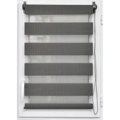 Store|LUANCE Store enrouleur Jour/Nuit (60 x 180 cm) Gris Anthracite