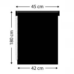 Store|LUANCE Store enrouleur occultant (45 x 180 cm) Lio Taupe