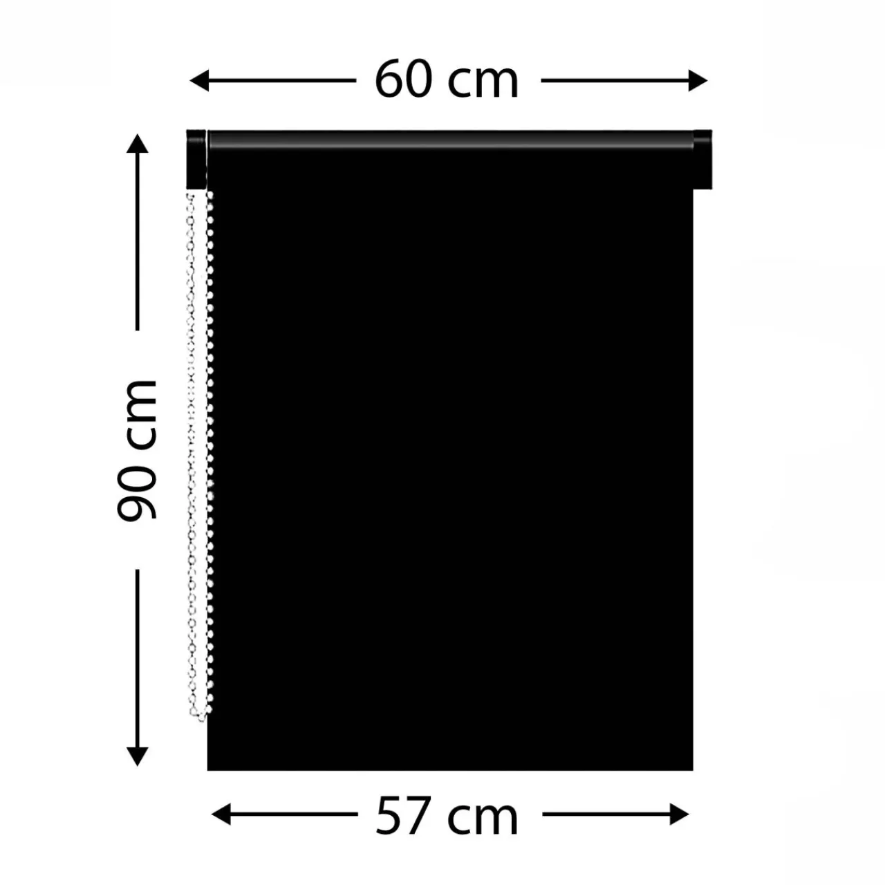 Store|LUANCE Store enrouleur occultant (60 x 90 cm) Uni Gris