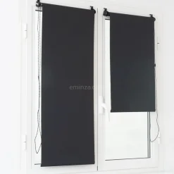 Store|LUANCE Store enrouleur occultant (45 x 90 cm) Uni Noir