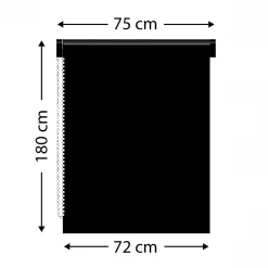 Store|LUANCE Store enrouleur tamisant (75 x 180 cm) Rayures Beige