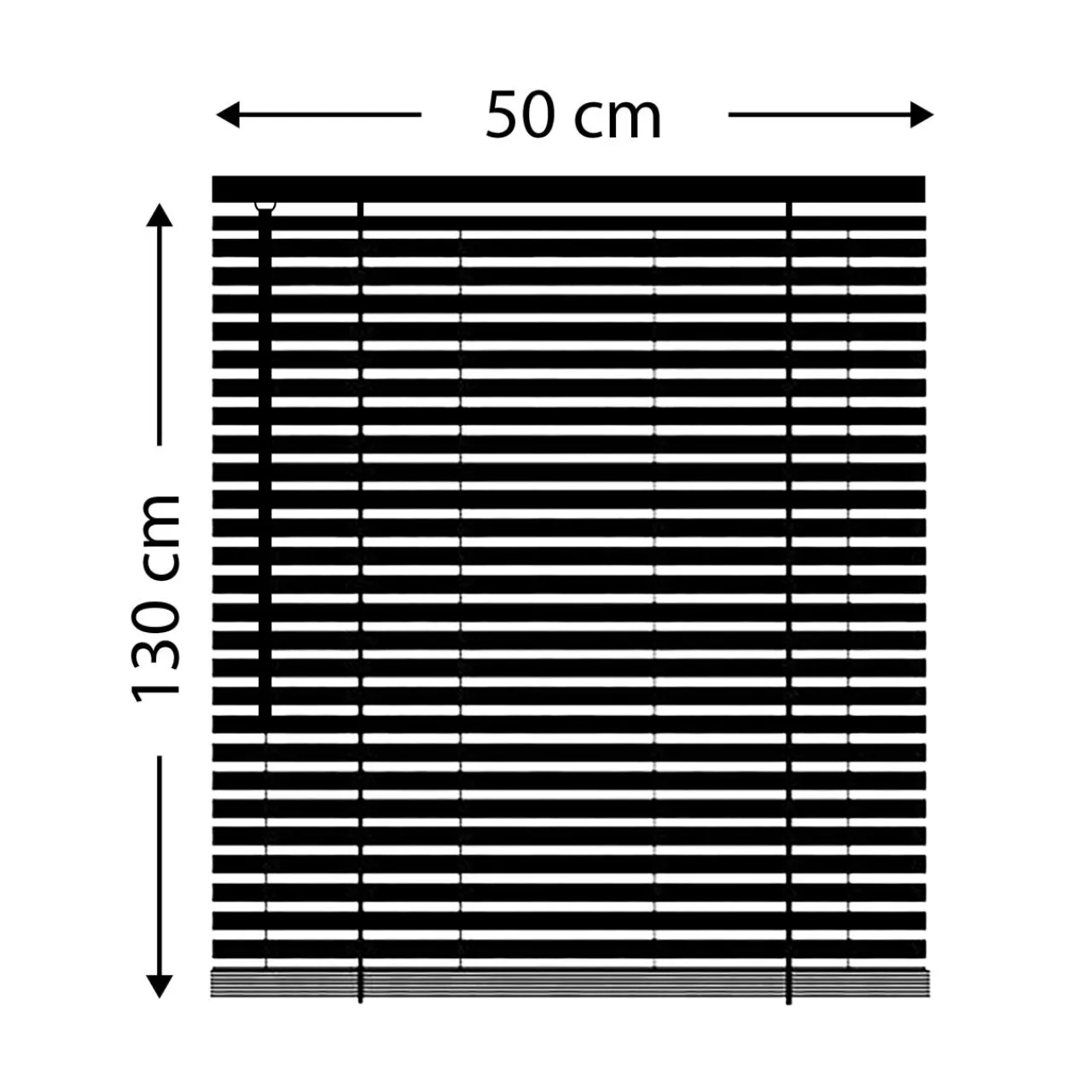 Store|LUANCE Store vénitien (50 x 130 cm) PVC Blanc