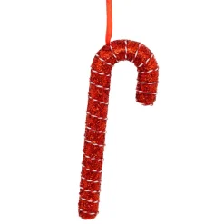 Déco Et Objet De Noël|Décoration De Sapin|JJA Sucre d'orge Géant à suspendre (H34 cm) Confiserie Rouge