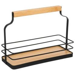 Rangement Et Organisateur|5 Five Simply Smart Support à épices 10 pots (21 x 9 x H16 cm) Easy kitchen Noir