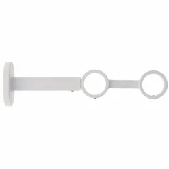 Tringle Plafond|Tringle À Rideau, Barre Et Support|LUANCE Support tringle double extensible (L190 - 230 / D28) Lino mat Blanc